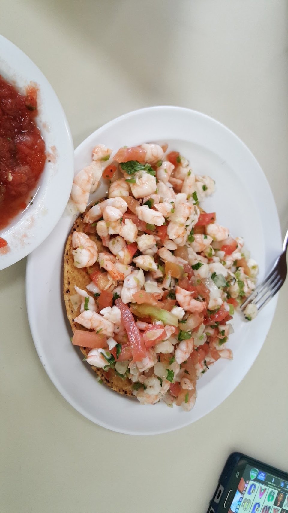 Tostadas de Camaron Riquisima